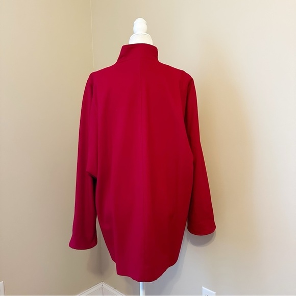 Kristen Blake 100% Merino Wool Dolman Sleeve Red Vintage Jacket Coat - Medium - Picture 4 of 14